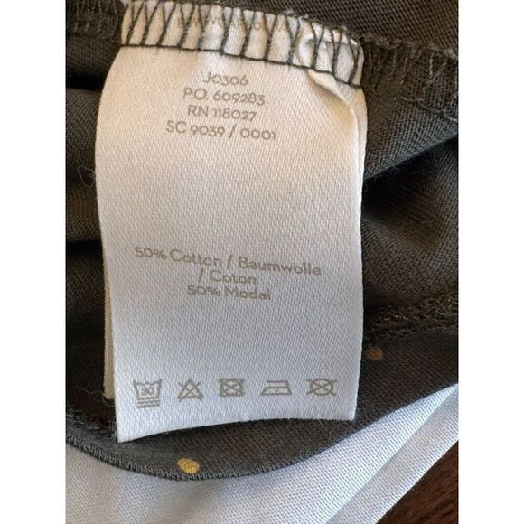 Boden Womens Long Sleeve Olive Green Polka Dot Top Size S EUC Stylish & Comfy - Picture 11 of 11